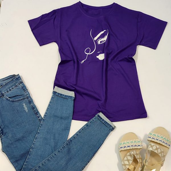 تیشرت چاپ رخ رنگی