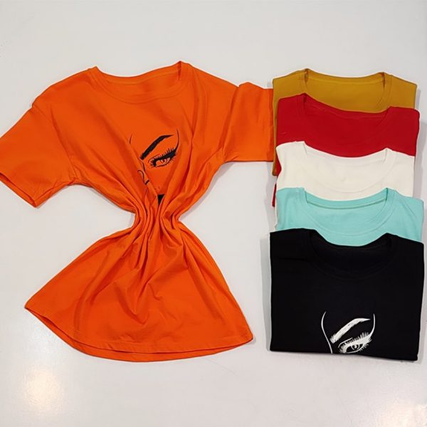 تیشرت چاپ رخ رنگی