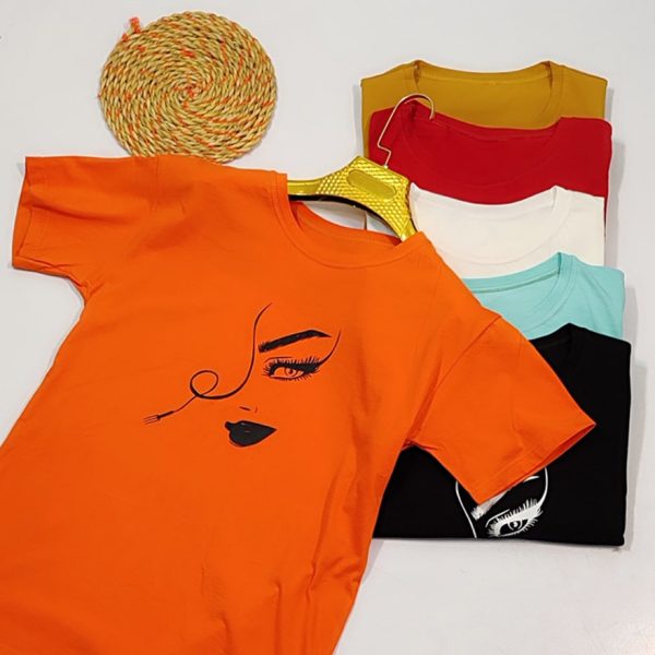 تیشرت چاپ رخ رنگی - مانتو پاتریس رشت