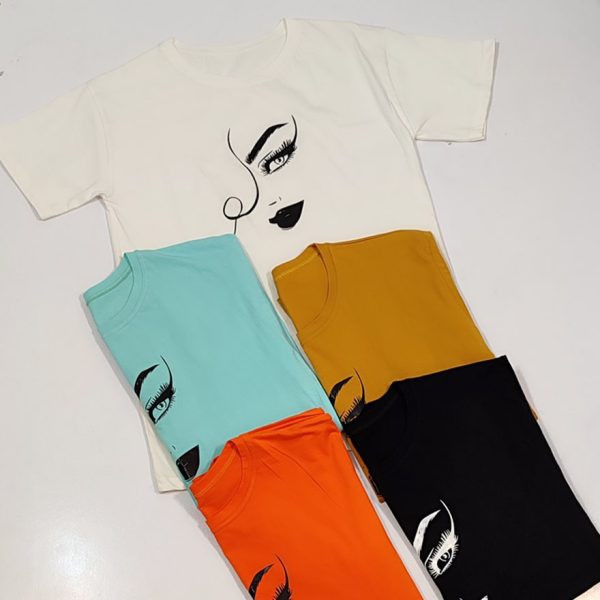 تیشرت چاپ رخ رنگی