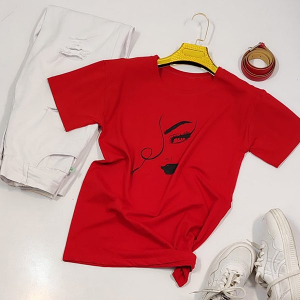 تیشرت چاپ رخ رنگی