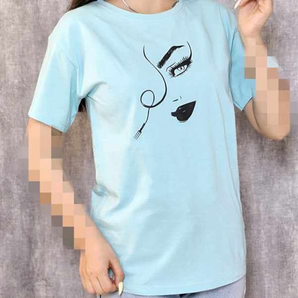 تیشرت چاپ رخ رنگی