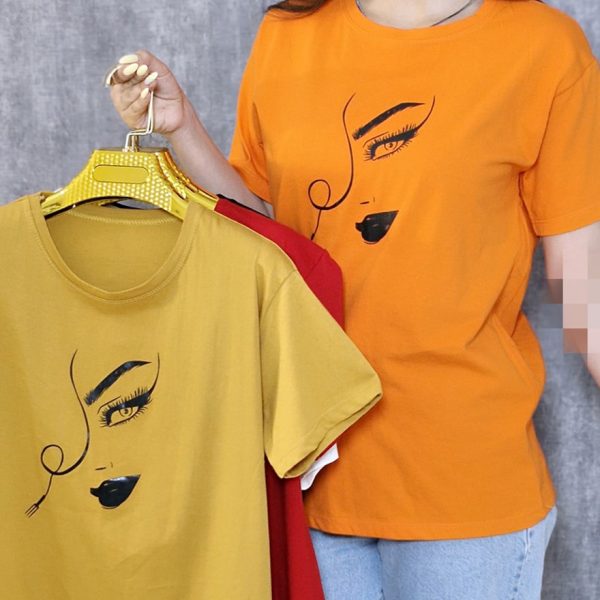 تیشرت چاپ رخ رنگی