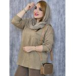 شومیز پلوتی تک جیب