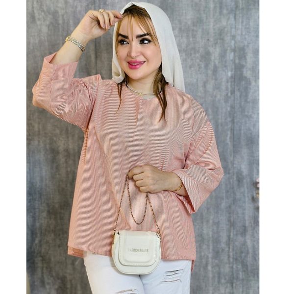 شومیز خطی جلو بسته - مانتو پاتریس رشت