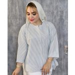 شومیز خطی جلو بسته - مانتو پاتریس رشت