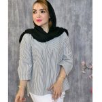 شومیز خطی جلو بسته - مانتو پاتریس رشت