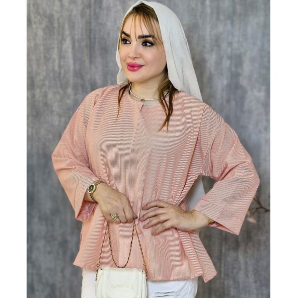 شومیز خطی جلو بسته - مانتو پاتریس رشت