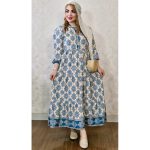 پیراهن ساحلی دکمه ای گلدار - مانتو پاتریس رشت