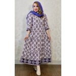 پیراهن ساحلی دکمه ای گلدار