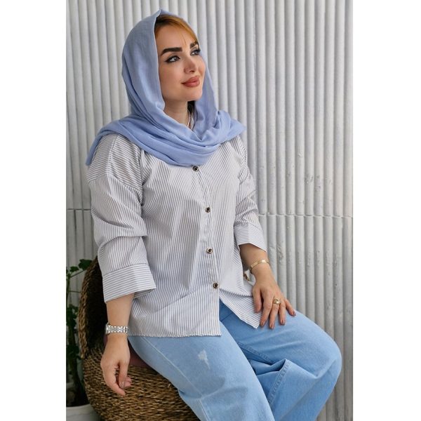 شومیز مانتویی راه راه