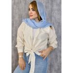 شومیز راه راه گره ای