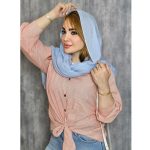شومیز راه راه گره ای