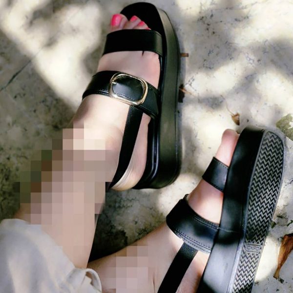 صندل سگکی مشکی