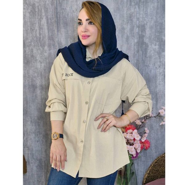 مانتو لینن گلدوزی