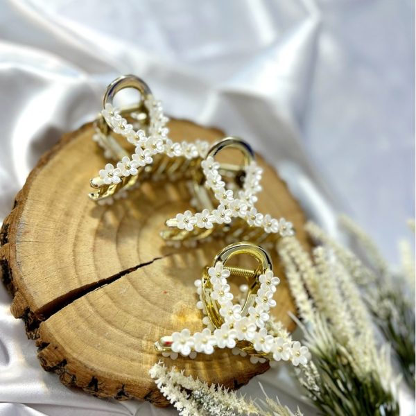 کلیپس گل سفید ریز - مانتو پاتریس رشت