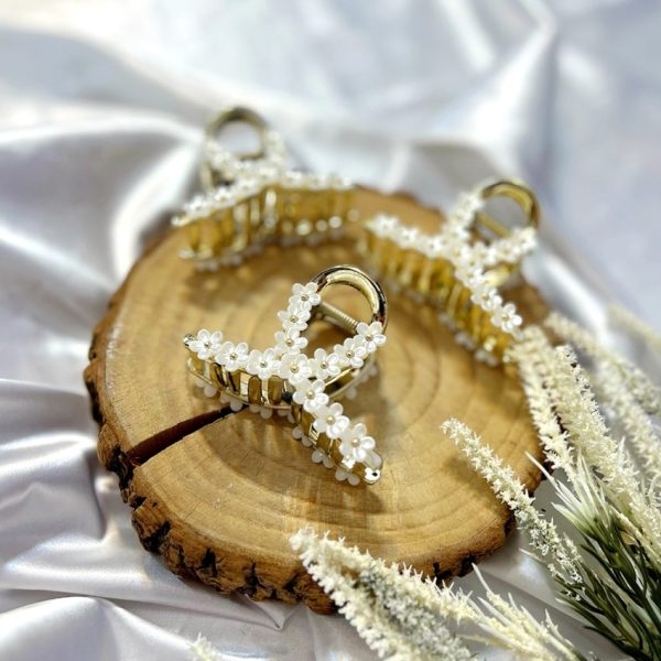 کلیپس گل سفید ریز - مانتو پاتریس رشت