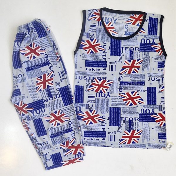 ست تاپ شلوارک روزنامه ای