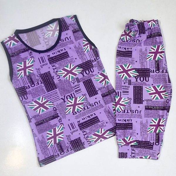 ست تاپ شلوارک روزنامه ای - مانتو پاتریس رشت