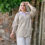 شومیز گازوییلی یقه سفید - مانتو پاتریس رشت