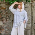 شومیز گازوییلی یقه سفید