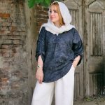 شومیز گازوییلی یقه سفید