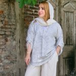 شومیز گازوییلی یقه سفید