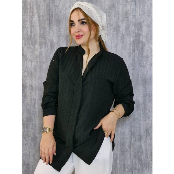 مانتو شانتون دکمه مخفی -مانتو پاتریس رشت