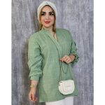 مانتو شانتون دکمه مخفی