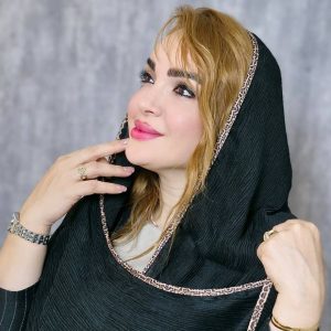 شال محرمی نوار پلنگی