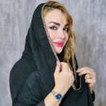 شال محرمی نوار پلنگی