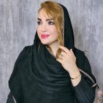 شال محرمی نوار پلنگی -مانتو پاتریس رشت