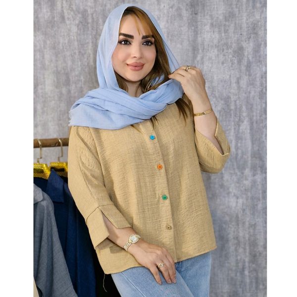 460005-1-min شومیز دکمه رنگی