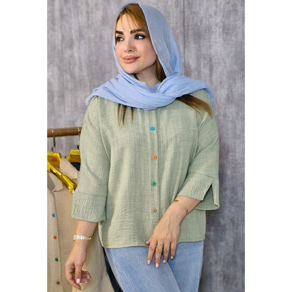 460005-3-min شومیز دکمه رنگی - مانتو پاتریس رشت