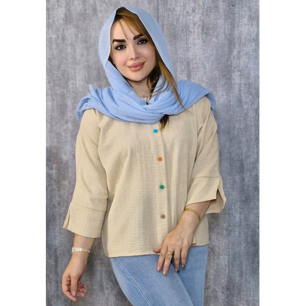 460005-5-min شومیز دکمه رنگی