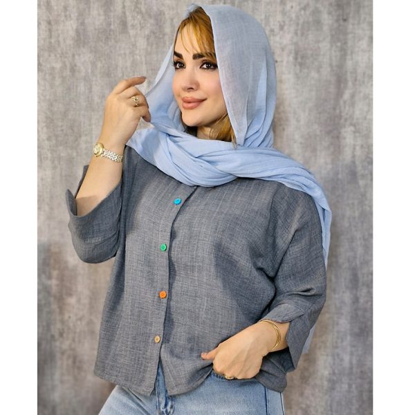 460005-6-min شومیز دکمه رنگی