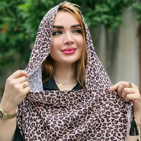 شال پلیسه پلنگی