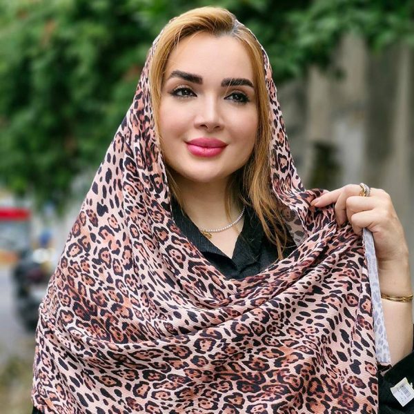 شال پلیسه پلنگی