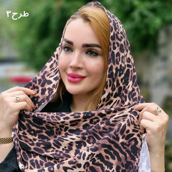 شال پلیسه پلنگی