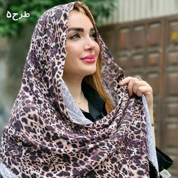 شال پلیسه پلنگی