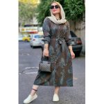 مانتو بلند طرحدار لینن کجراه - مانتو پاتریس رشت