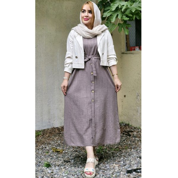 ست کت سارافون دکمه ای