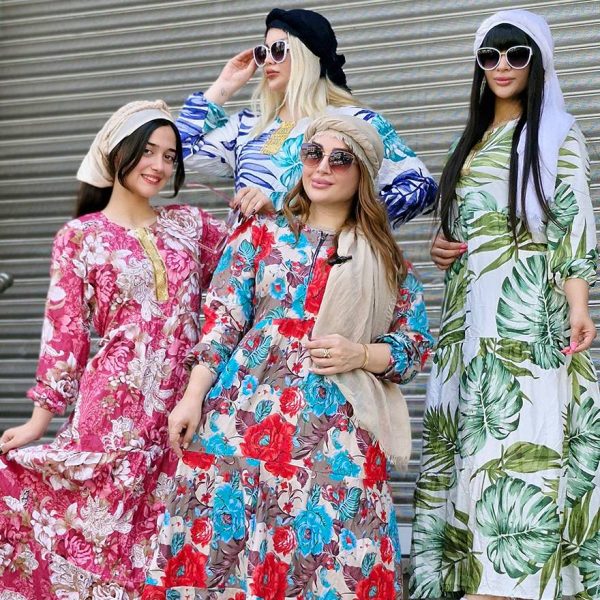 20900896-3 پیراهن ساحلی طرحدار - مانتو پاتریس رشت