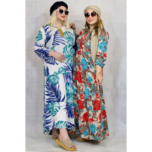 پیراهن ساحلی طرحدار - مانتو پاتریس رشت