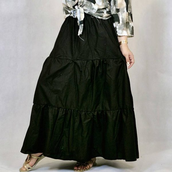 20900899-7 دامن لینن چین دار - مانتو پاتریس رشت