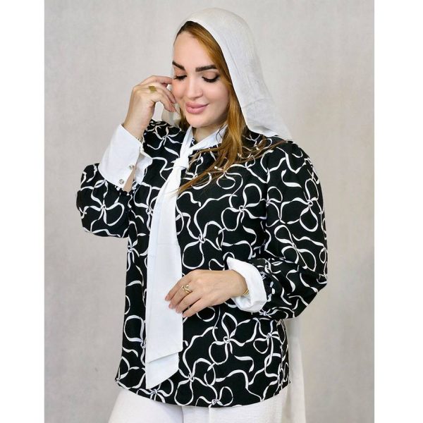 20900900 شومیز الیزه طرحدار - مانتو پاتریس رشت