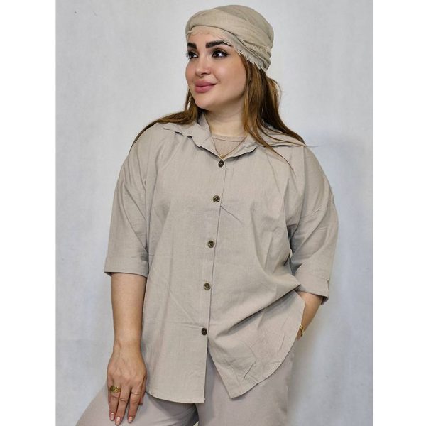 249005611-1 (1) مانتو لینن رنگی - مانتو پاتریس رشت