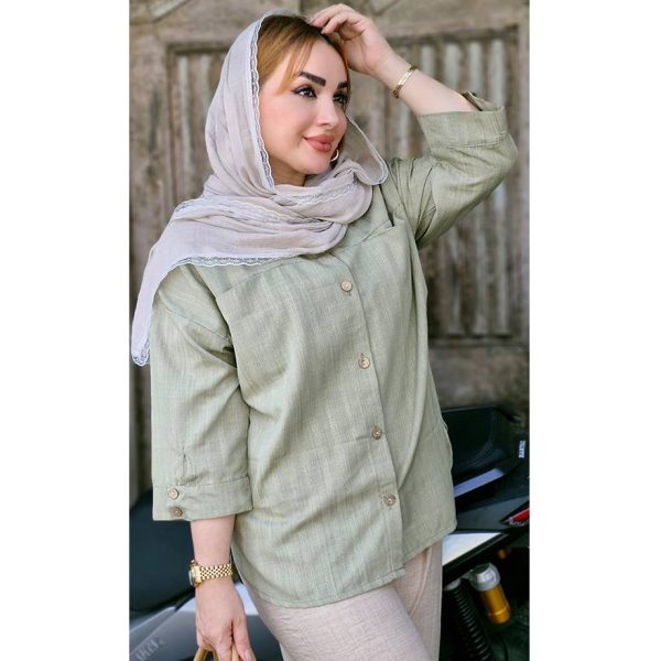 مانتو صوفیا آستین 2 دکمه