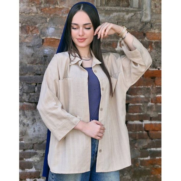 مانتو صوفیا آستین 2 دکمه