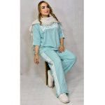 ست تیشرت شلوار پاپیون نخ پنبه